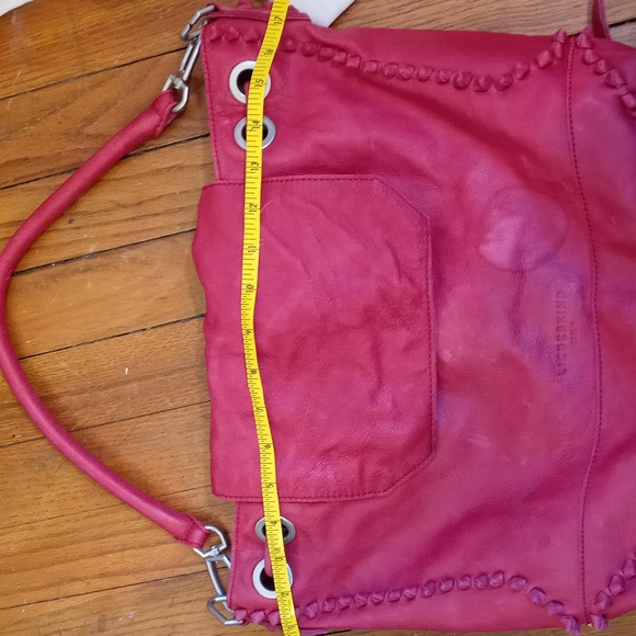 Women's Liebeskind Berlin red leather backpack shoulder bag purse handbag - Picture 14 of 16